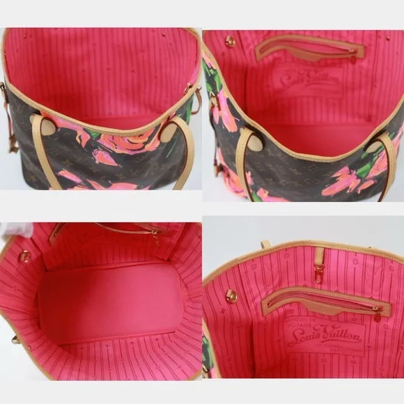 💎 ✨ HOST PICK ✨💎 ROSES STEPHEN SPRUCE NEVERFULL MM LOUIS VUITTON COLLECTABLE - Picture 10 of 17